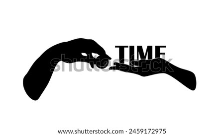 loan emblem, selling a time, black isolated silhouette Royalty-Free Stock Photo #2459172975