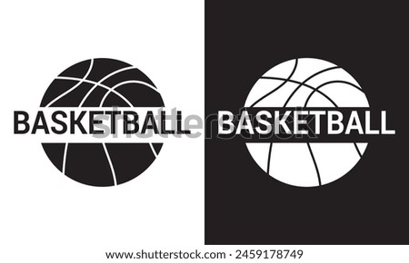 Isolated basketball emblem  isolated  on a white background, Vector illustration. EPS 10