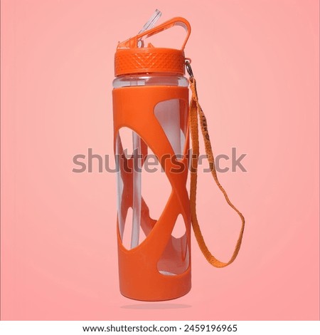 A water bottle is a container that is used to hold liquids, mainly water, for the purpose of transporting a drink while travelling or while otherwise away from a supply of potable water. Water bottles Royalty-Free Stock Photo #2459196965