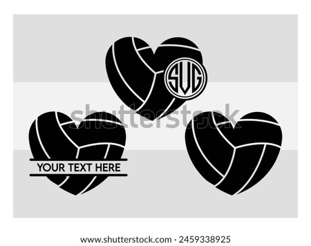 Volleyball, Volleyball Silhouette, Fire Volleyball With Net, Heart, Silhouette, Monogram clipart