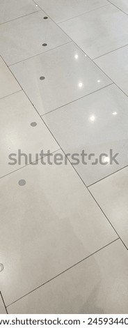 neat white floor ceramic arrangement