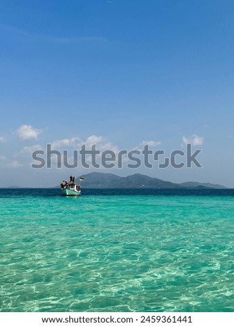 Indonesian boat on the sea