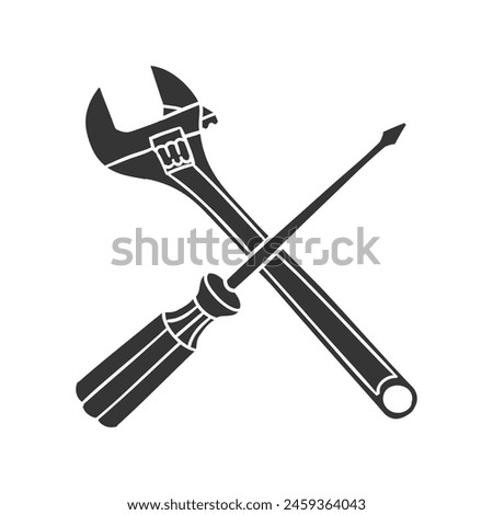 Repair Icon Icon Silhouette Illustration. Construction Vector Graphic Pictogram Symbol Clip Art. Doodle Sketch Black Sign.