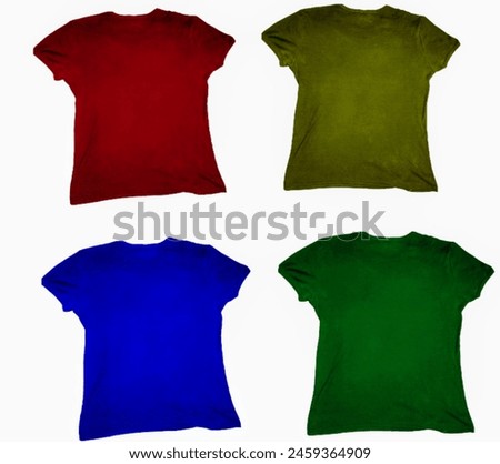 lots of colored men's t-shirts, cool fashion clothes Royalty-Free Stock Photo #2459364909
