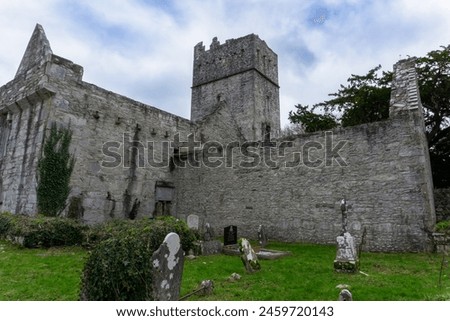 View of Muckross abbey in Killarney Ireland Royalty-Free Stock Photo #2459720143