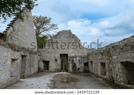 Inside Muckross abbey in Killarney Ireland Royalty-Free Stock Photo #2459721139