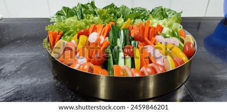 Mixed vegetables salads.  Restaurant Photos are required for menus for hotels. Is a popular Chinese-Japanese delicacy all over Japanese. Arabic, Chinese cuisine pictures, isolated on White backgro