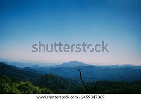Landscape photography on top of a mountain