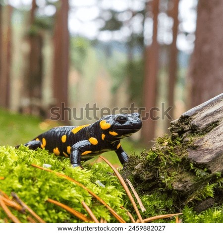 A Salamanders in a forest