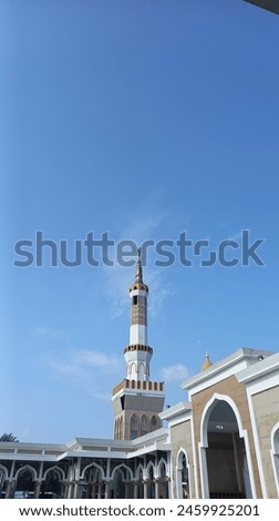 Sky above the mosque minaret