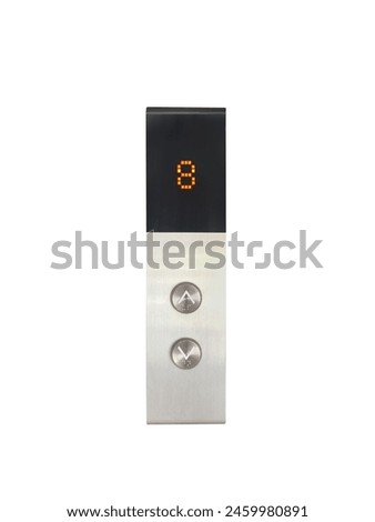 Elevator up and down buttons Isolated on a white background