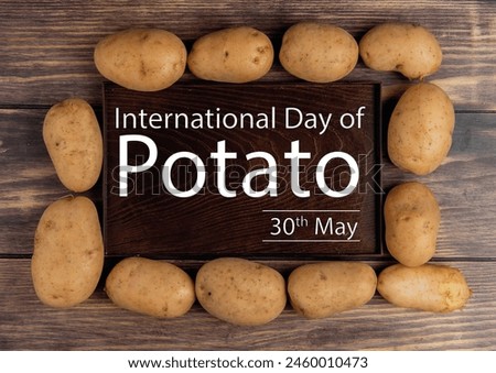 International Potato Day poster design. International Potato Day banner design. 