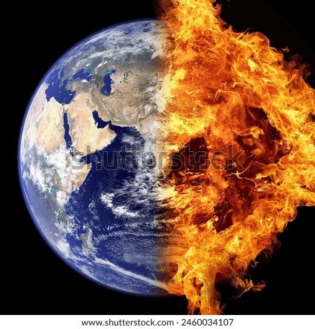 Fire on earth image beautiful pic
