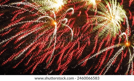 Firework of the 14th of July, in France