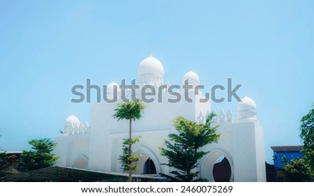 The Gate of Wonderfull Syekh Zayed Mosque in Solo Royalty-Free Stock Photo #2460075269