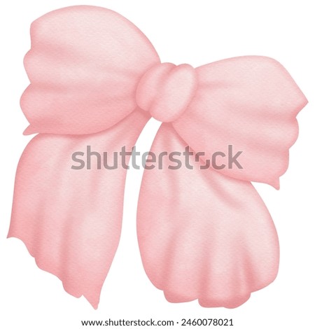 Pink ribbons watercolor clip art so cute 