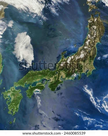 Japan. Japan. Elements of this image furnished by NASA.