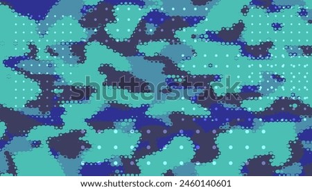 The seamless pattern of Nature camouflage pattern of navy, water and frozen sands
