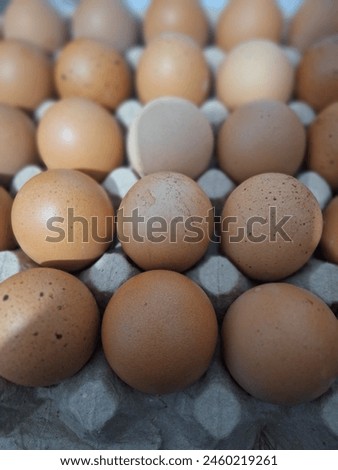 Indonesia, Gorontalo 10 May 2024. This is a picture of chicken eggs, which are a natural product produced by female birds of the chicken breed.