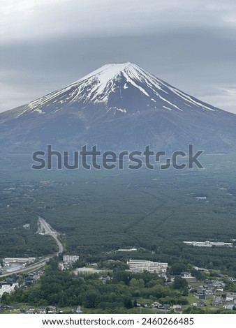Fujisan, an iconic volcano of Japan. Royalty-Free Stock Photo #2460266485