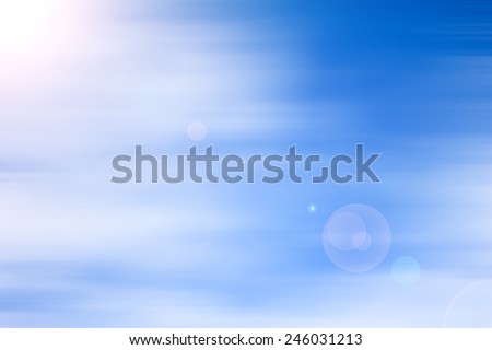 cloud blur with flare abstract background