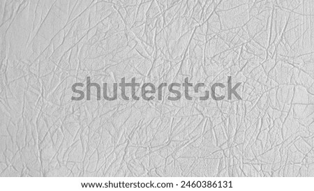 Seamless High-Resolution Texture, White Leather with Folds, Black Calf Leather
