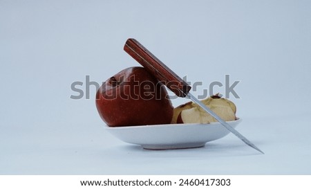 Close up picture of Red apple. Stock image of apple. Apple photography . Fruit stock photography.