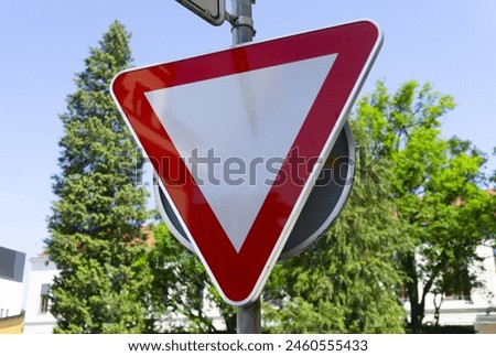Traffic road construction street signs