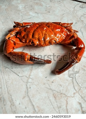 This is a sea crab that has been preserved to be used as decoration or accessories 