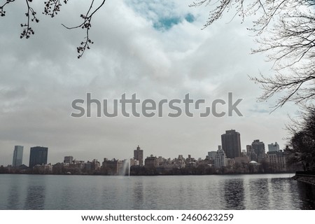 Manhattan skyline viewed from the Hudson River
