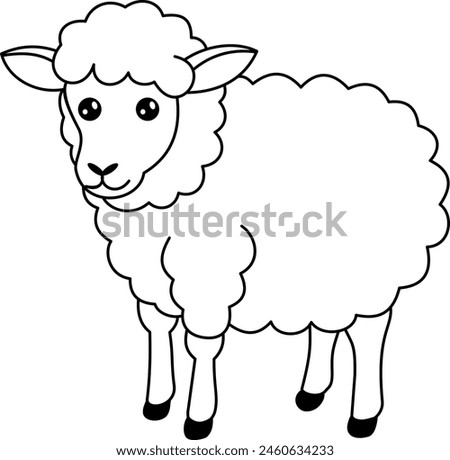 Cute sheep for design your artwork.