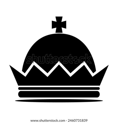 Crown vector silhouette , clip art, and symbol. Shilhouette of crown concept and simple design