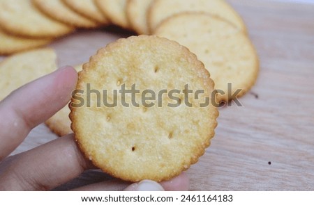 Stock photo close up biscuits with sprinkles of sugar suitable for snacks