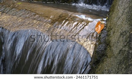 a natural stream of water that is usually smaller and often a tributary
