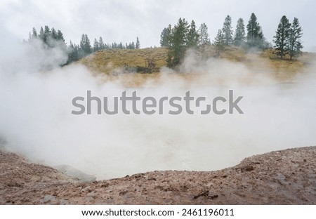 Norris Geyser Basin at Yellowstone National Park, USA Royalty-Free Stock Photo #2461196011