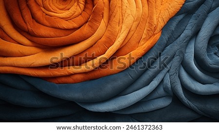 close up image of winter clothes.Abstract warm clothing with fur background with soft pastel waves. Gradient colors. For application or product design.