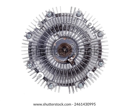 Viscous coupling unit isolated over white background Royalty-Free Stock Photo #2461430995