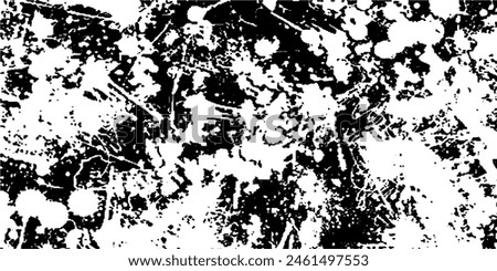 Grunge black and white vector. Abstract futuristic texture pattern. Dark messy dust overlay distress background. Create abstract dotted, scratched,