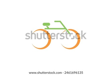 Bicycle logo icon design modern minimalist logo