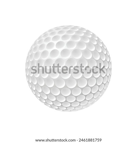 golf ball Realistic vector on white background