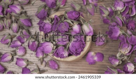 Dried rose buds - rose background