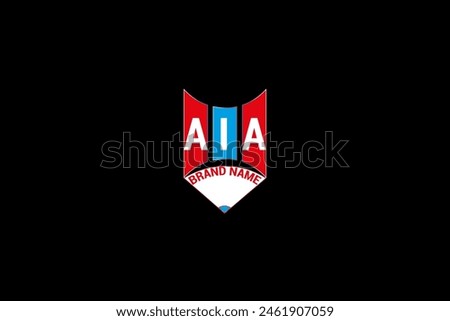 AIA triangle letter logo design with triangle shape. AIA triangle logo design monogram. AIA triangle vector logo AIA triangular logo Simple, Elegant, and Luxurious..