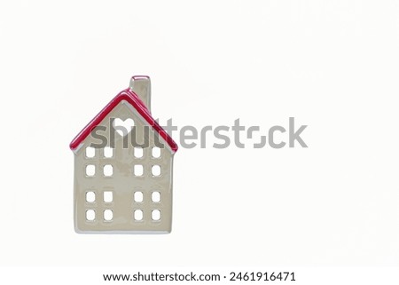 A toy house. Decorative decoration. Gift. Household and household goods.