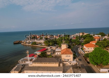 Image of Sao Tome city, capital of Sao Tome Island🇸🇹 Royalty-Free Stock Photo #2461971407
