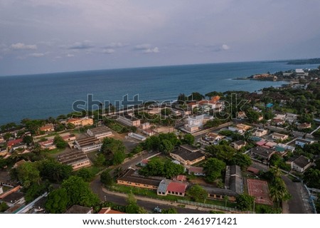 Image of Sao Tome city, capital of Sao Tome Island🇸🇹 Royalty-Free Stock Photo #2461971421