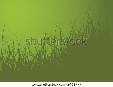 Green vector grass background