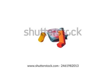 asthma in isolated background white