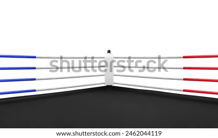 Close up white corner in boxing ring isolated on white background.jpg
