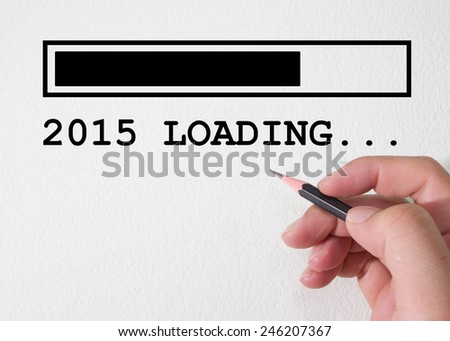 2015 loading. Progress bar design.