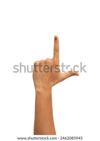 Male Indian Voter Hand with a voting sign or ink pointing vote for India on background with copy space election commission of India         Royalty-Free Stock Photo #2462085945